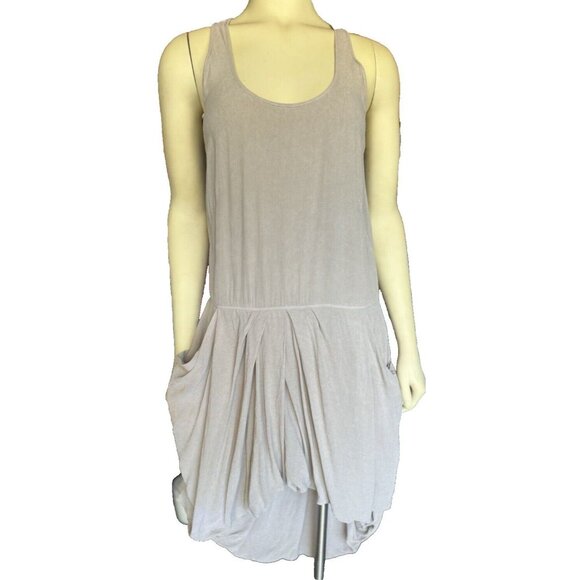Wilt Dresses & Skirts - Wilt High Low Drop Waist Gray XS Pocket Tank Drape Layer Bubble Dress Fairy Boho